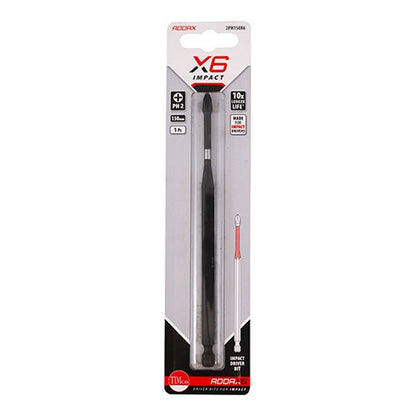 TIMCO X6 Impact Phillips Driver Bit No.2 x 150 Pack 1