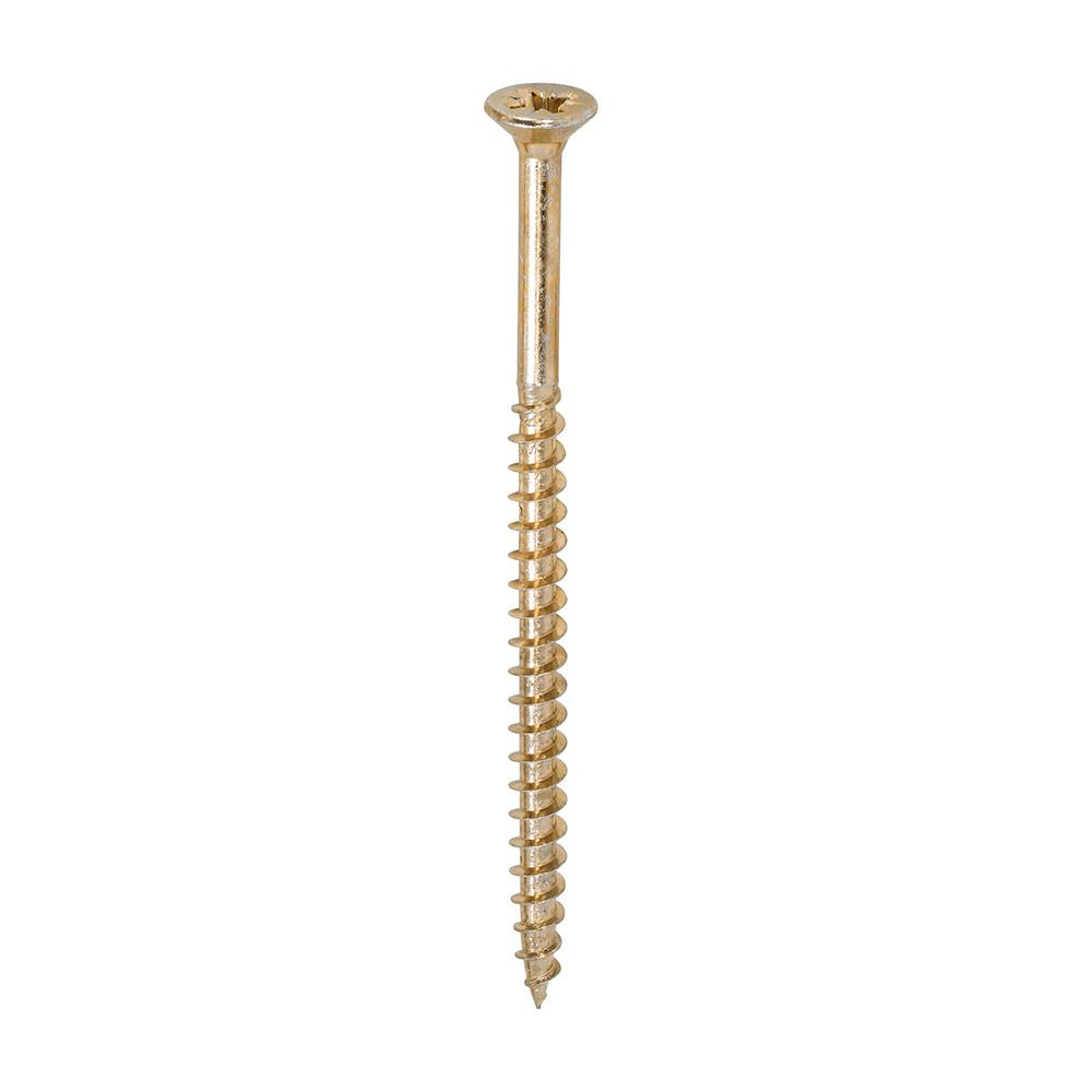 TIMCO Solo Woodscrew PZ3 CSK ZYP 6.0 x 100 Gold Pack 100