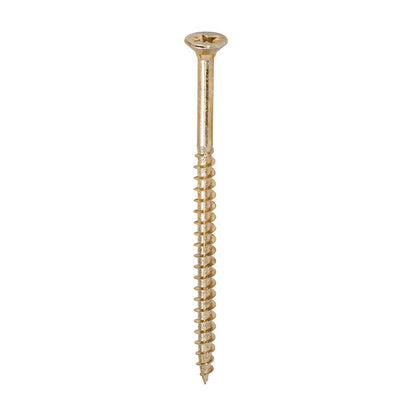 TIMCO Solo Woodscrew PZ3 CSK ZYP 6.0 x 100 Gold Pack 100