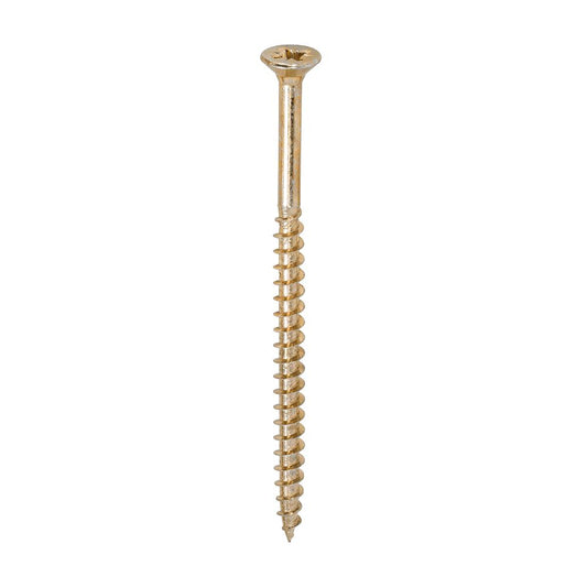 TIMCO Solo Woodscrew PZ3 CSK ZYP 6.0 x 100 Gold Pack 100