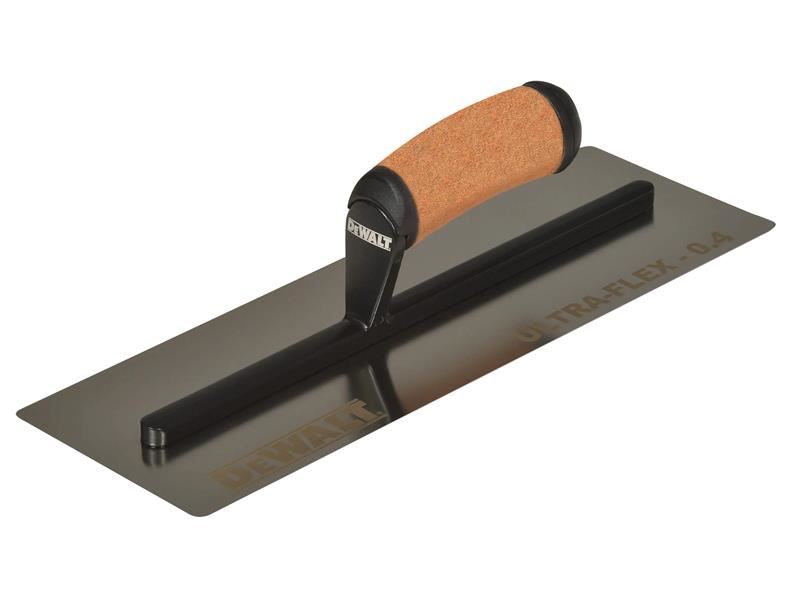 DEWALTDrywall EU 2-991 0.4mm FLEX Stainless Steel Flat Trowel, Leather Handle 12in