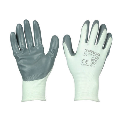 TIMCO Secure Grip Glove Nitrile Foam Large Pack 1