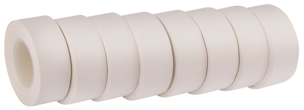 11911 Draper Expert Expert Insulation Tape to BSEN60454/Type2, 10m x 19mm, White (Pack Professional Trade DIY Workshop Garage Use