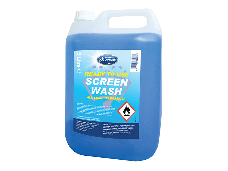Decosol AD6LRM Ready Mixed Screenwash All Seasons Formula 5 litre