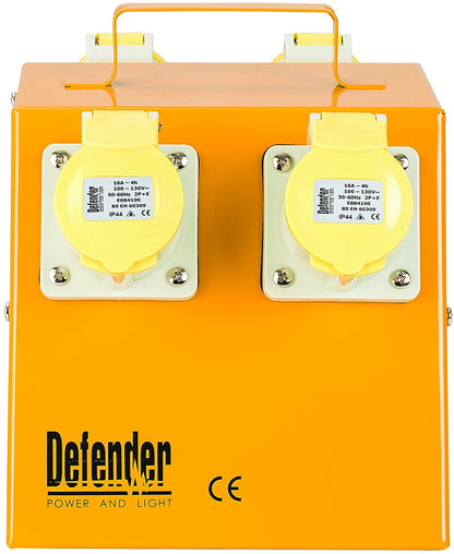 Defender E13104 110V Distribution Unit / Splitter Box 4-Way 16amp 4 Way Splitter