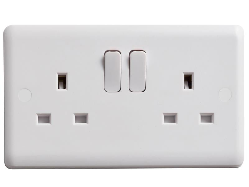 DetaVimark VC1209S Switched Socket 2-Gang 13A