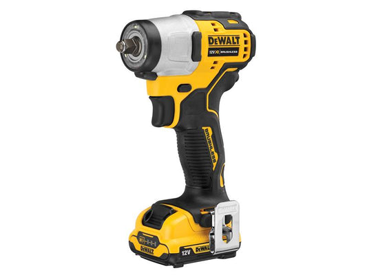 DEWALT DCF902D2-GB DCF902D2 XR Brushless Sub-Compact 3/8in Impact Wrench 12V 2 x 2.0Ah Li-ion