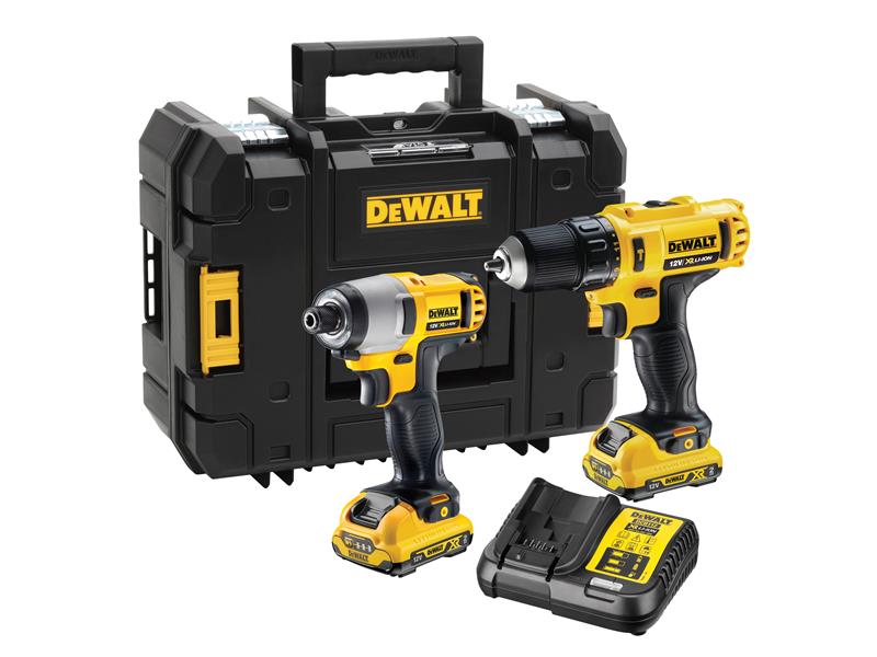 DEWALT DCK218D2T-GB DCK218D2T XR Twin Pack 12V 2 x 2.0Ah Li-ion