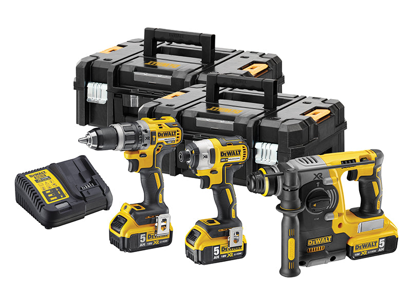 DEWALT DCK368P3T-GB DCK368P3T XR Brushless Kit 18V 3 x 18V 5.0Ah Li-ion
