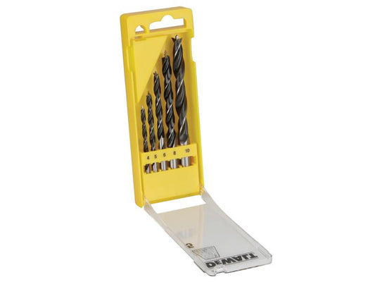 DEWALT DT4535-QZ Brad Point Drill Bit Set, 5 Piece