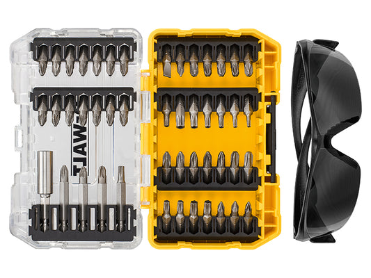 DEWALT DT70703-QZ DT70703 Screwdriving Set, 47 Piece + Safety Glasses