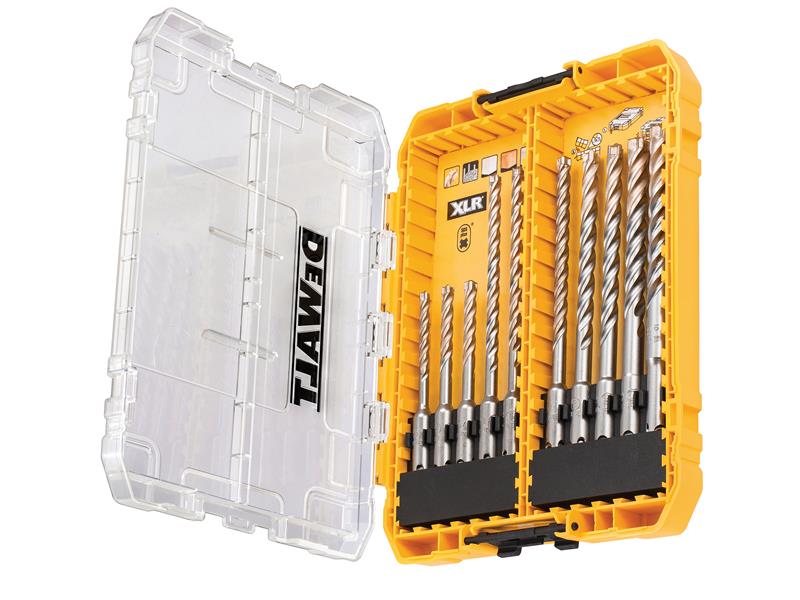 DEWALT DT70752-QZ DT70752 SDS Plus XLR Full Head Carbide Drill Bit Set, 10 Piece