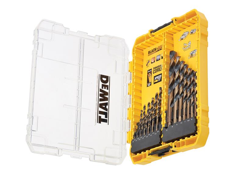 DEWALT DT70755-QZ DT70755 Black & Gold HSS Drill Set, 21 Piece