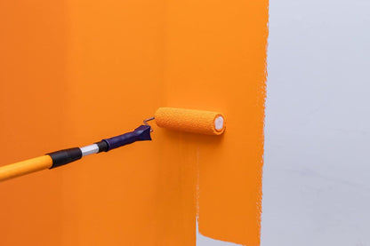 For The Trade 7 Piece 9in Medium Pile Paint Roller Set with Tray Frame and Sleeves for Interior Decorating
