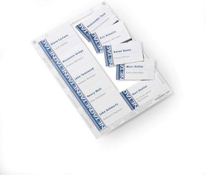 Durable BADGEMAKER Name Badge Inserts 54x90mm White Pack of 200 | Durable Badge Inserts for Office, Warehouse and Workplace Use