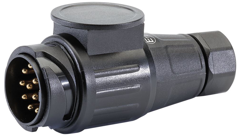Draper 13-PIN EURO12V TWIN INLET PLUG 99659 13-Pin Euro 12V Twin Inlet Towing Plug