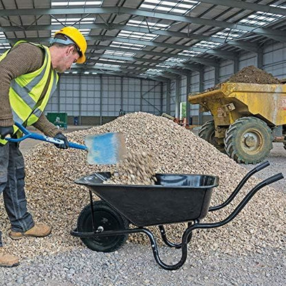 Draper CONTRACTORS WHEELBARROW 85L HD 82755 82755 Metal Tray Contractors Wheelbarrow, 85L
