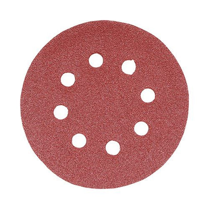 TIMCO Orbital Sanding Discs P80 125mm Red Pack 5