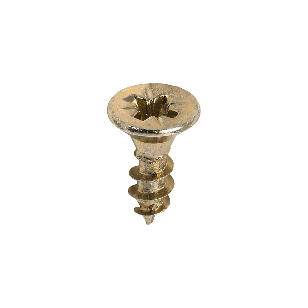 TIMCO Classic Screw PZ2 CSK ZYP 4.0 x 12 Gold Pack 200