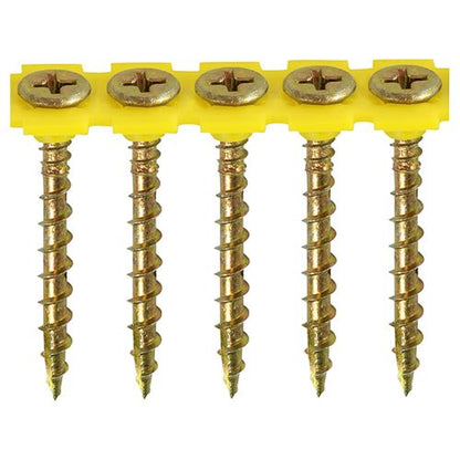 TIMCO Solo Collated Screws PH2 ZYP 4.5 x 60 Gold Pack 500