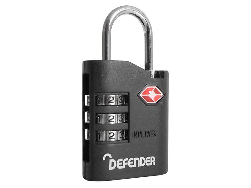 DEFENDER DFTSACOMBI135 TSA Combination Padlock 35mm