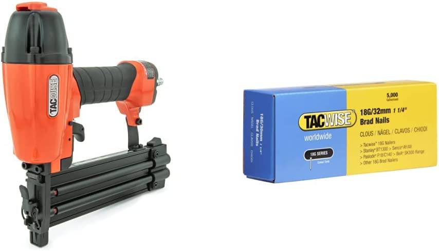 Tacwise Air Nail Gun Pneumatic 2nd Fix 18 Guage Brad Nailer DGN50V + 5000 Nails