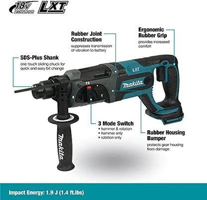Makita DHR241Z 18v SDS+ Rotary Hammer Drill - Body Only