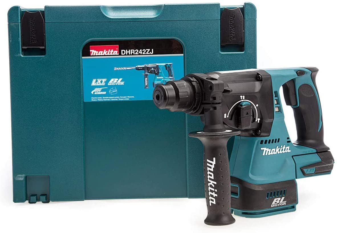 Makita DHR242ZJ 18V Brushless SDS Plus Rotary Hammer Drill 24mm (Body Only) Case