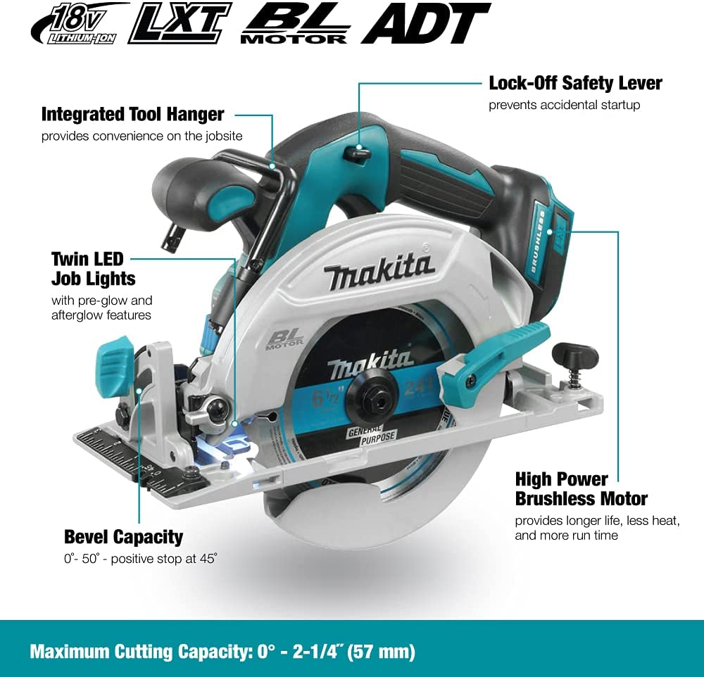 Makita DHS680Z 18V LXT Circular Brushless 165mm Saw Body Only