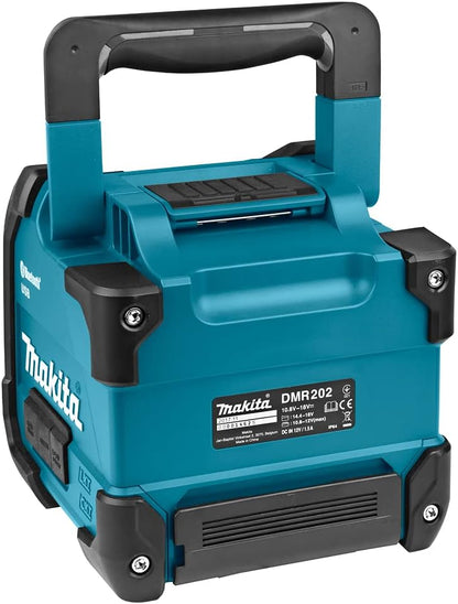 Makita DMR202 10.8V to 18V Li-ion/Mains Speaker with Bluetooth Bare Unit