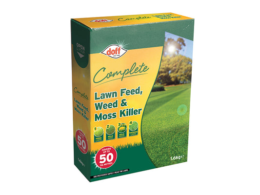 DOFF F-LM-050-DOF-03 Complete Lawn Feed, Weed & Moss Killer 1.6kg