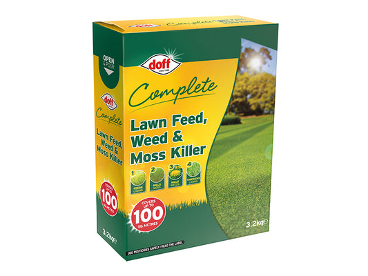 DOFF F-LM-100-DOF-04 Complete Lawn Feed, Weed & Moss Killer 3.2kg