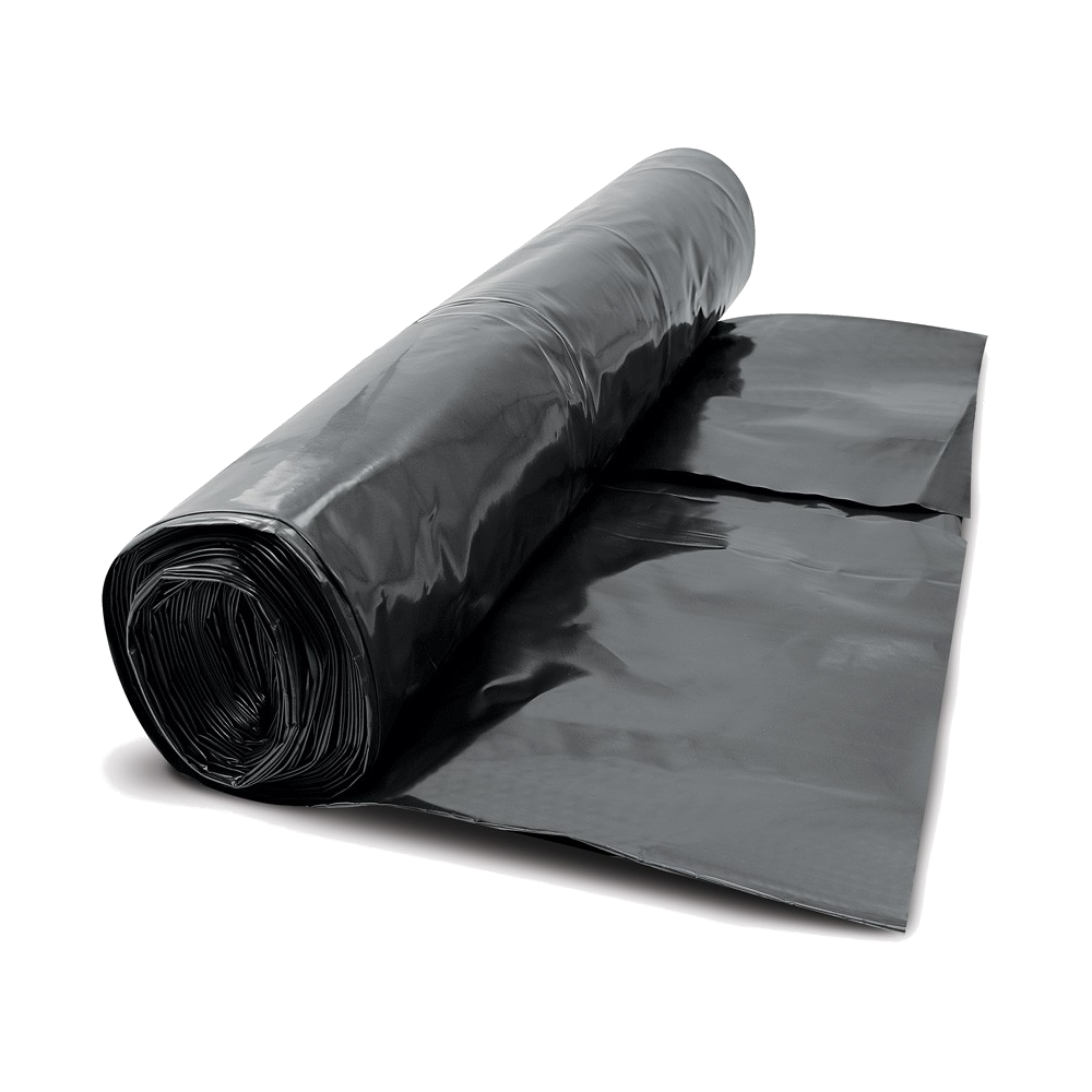 Damp Proof Membrane Black Polythene Sheeting Roll DPM Visqueen 4m Wide 300MU
