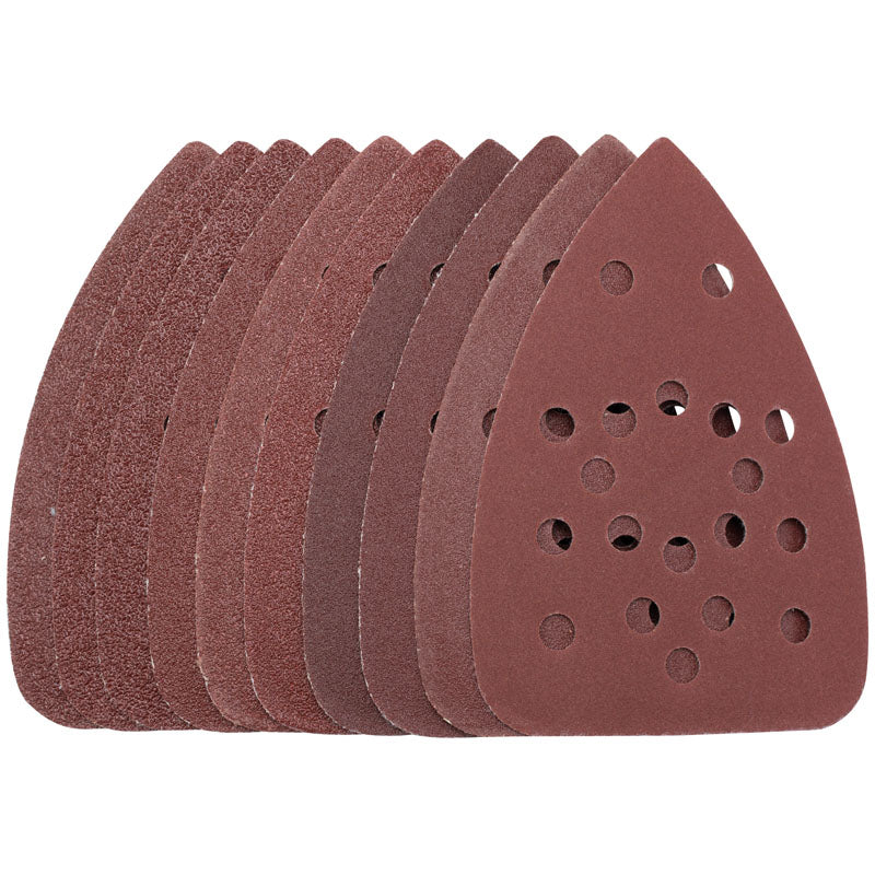 Draper 400GHOOK/LOOP TRI-SANDDISC P10 02921 Aluminium Oxide Triangular Sanding Sheets (140 x 140 x 95mm)