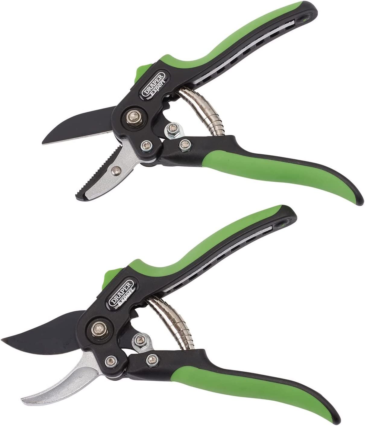 Draper BYPASS/ANVIL SECATEUR 2PC SET 08986 Anvil and Bypass Secateurs Set, 200mm (2 Piece)