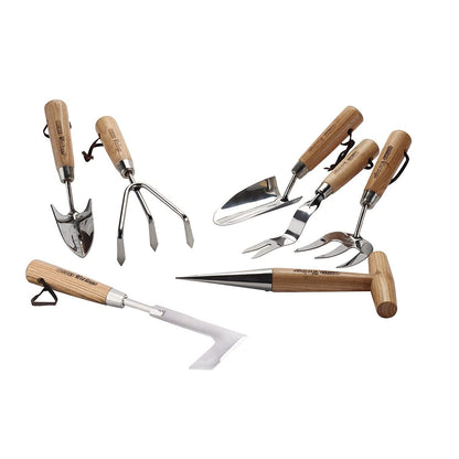 DRAPER 09000 HERITAGE STAINLESS STEEL GARDEN TOOL SET WITH ASH HANDLES (7 PIECE)