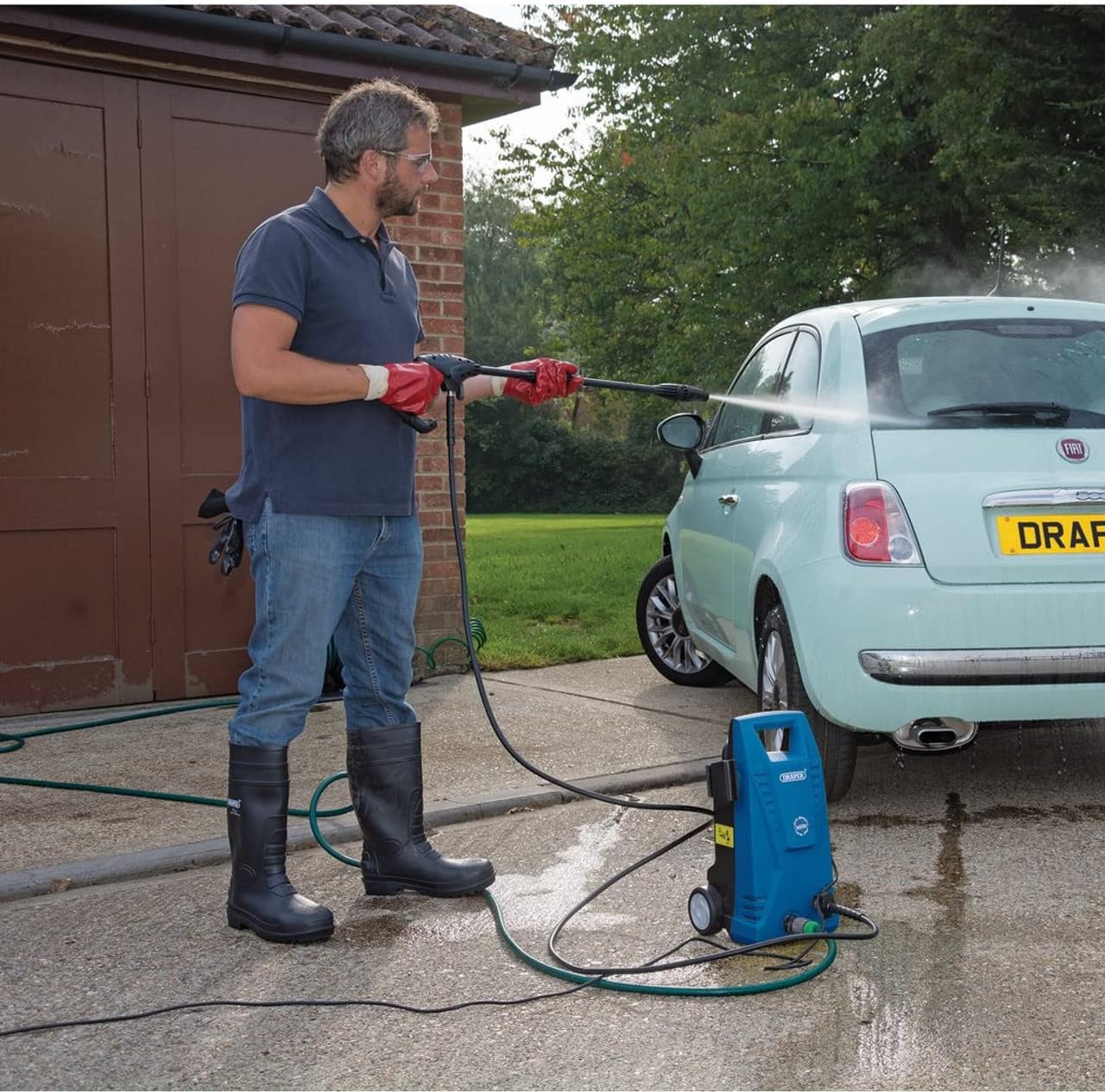 DRAPER 15051 - 230V Retractable Electric Cable Reel (10m)