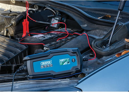 DRAPER 53491 - 6/12V Smart Charger and Battery Maintainer, 10A