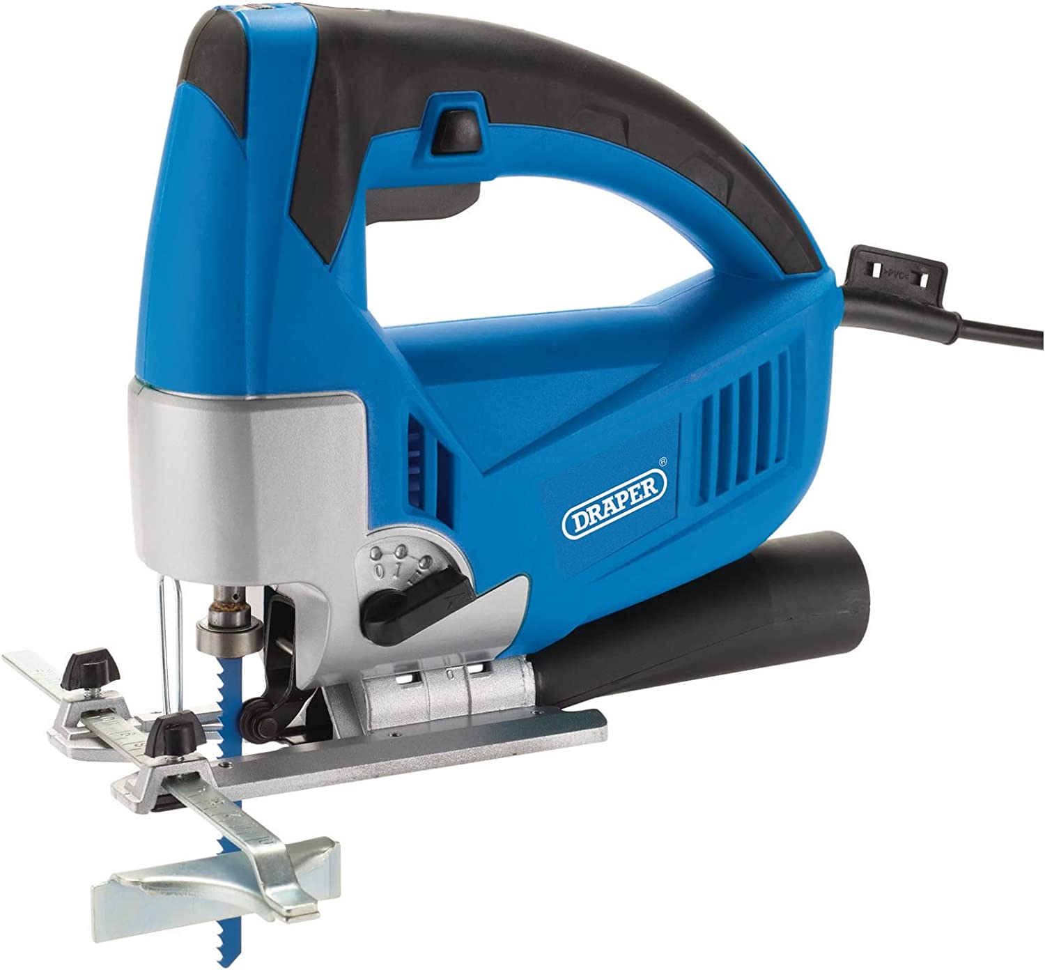 DRAPER 70153 - 230V Orbital Jigsaw, 750W, Dust extraction, Guide Rule  + extras
