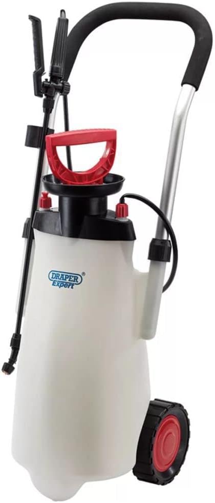 Draper 82583 15L Trolley Sprayer Epdm Pressure Sprayer Pump Fluid Water Wheeled