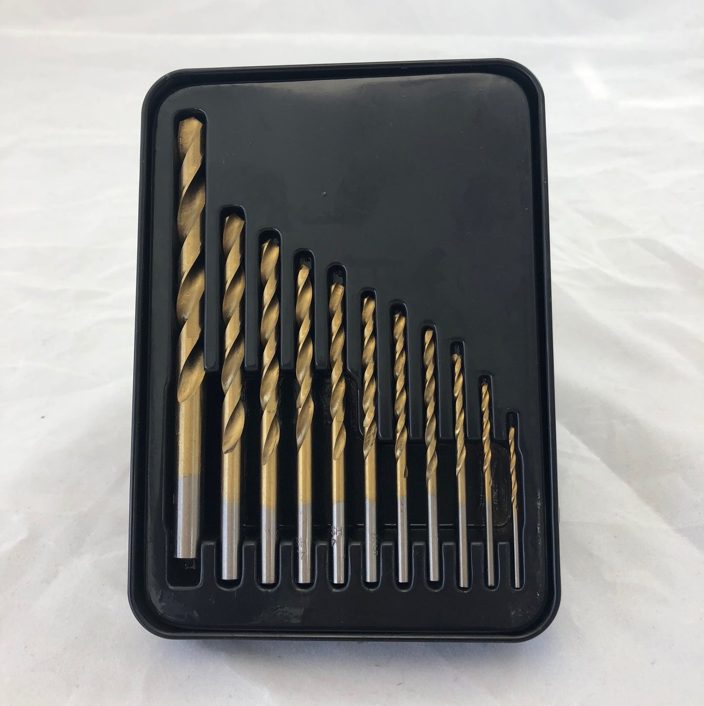 10 Piece Masonry Twist Drill Bit Set Metal Titanium Coated Hole Drilling