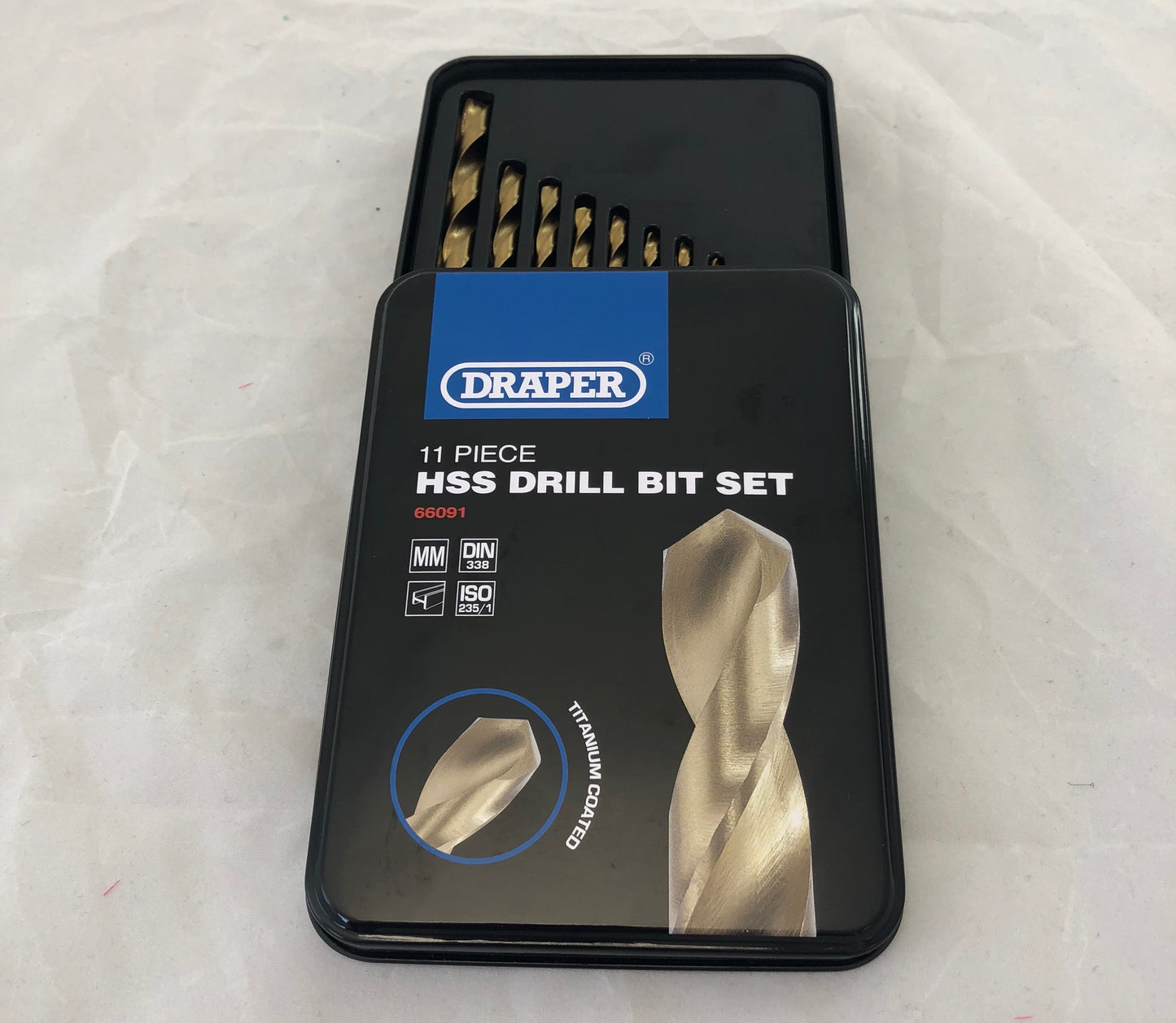 10 Piece Masonry Twist Drill Bit Set Metal Titanium Coated Hole Drilling