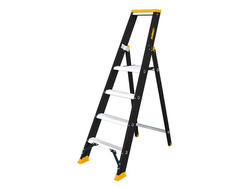 DEWALTLadders DXLD114E Professional Single Stepladder, 1.00m 4 Rungs