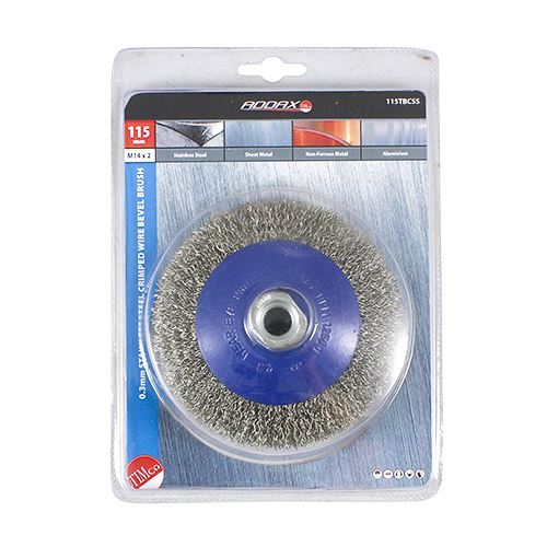 TIMCO Grinder Crimp SS Bevel Brush 115mm Pack 1