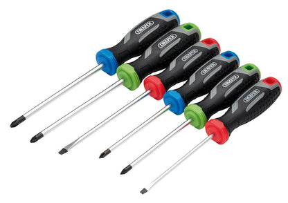 Draper SET 3 - 6PC SET - REGULAR (S) Soft Grip Screwdriver Set (6 Piece)