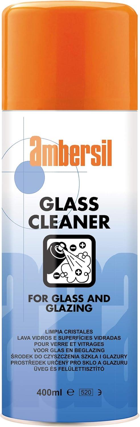 Ambersil Glass Cleaner 31596 Professional Spray 400ml Streak Free Window Cleaner