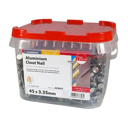 TIMCO Clout Nail - Aluminium 45 x 3.35 Pack 1