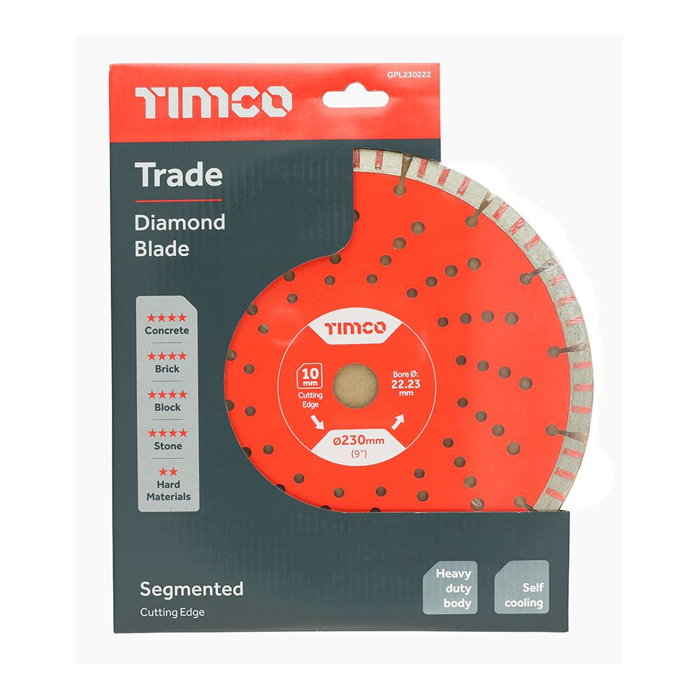 TIMCO Trade Diamond Blade Seg 230 x 22.2 Pack 1