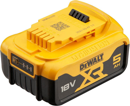DeWalt DCB184 18V XR 5.0Ah Lithium-Ion Slide Battery Pack | 3-LED Charge Indicator, Compatible with DeWalt 18V XR Tools, 1 Battery