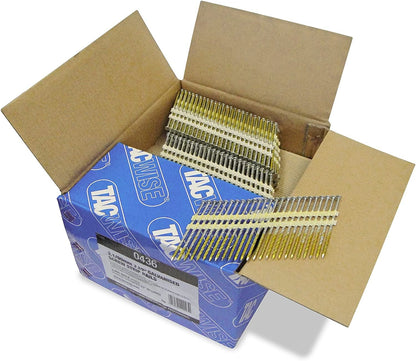 Tacwise 0435 50 mm Framing Nails Extra Galvanised 22° Pack of 435 for Nail Staple Guns Trade Fixing